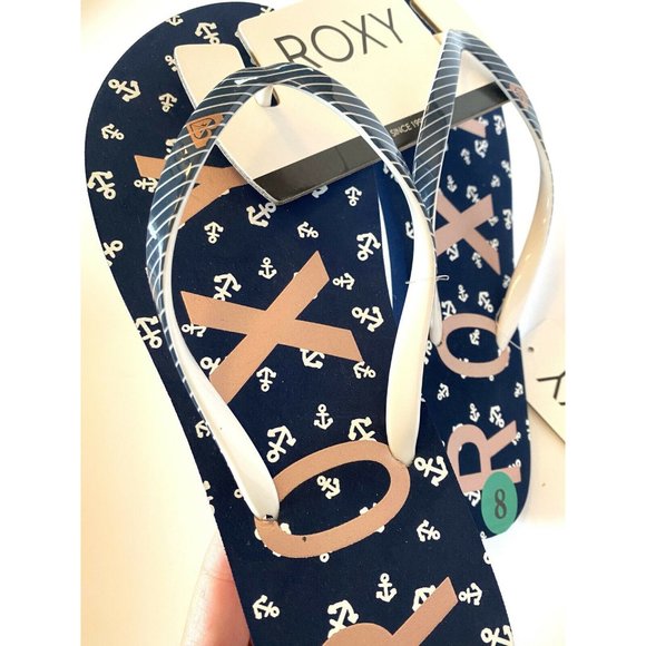 ROXY Women's Simba Love V Flip Flop Sandals Size 8 - Picture 2 of 5